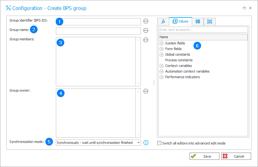 Create WEBCON group