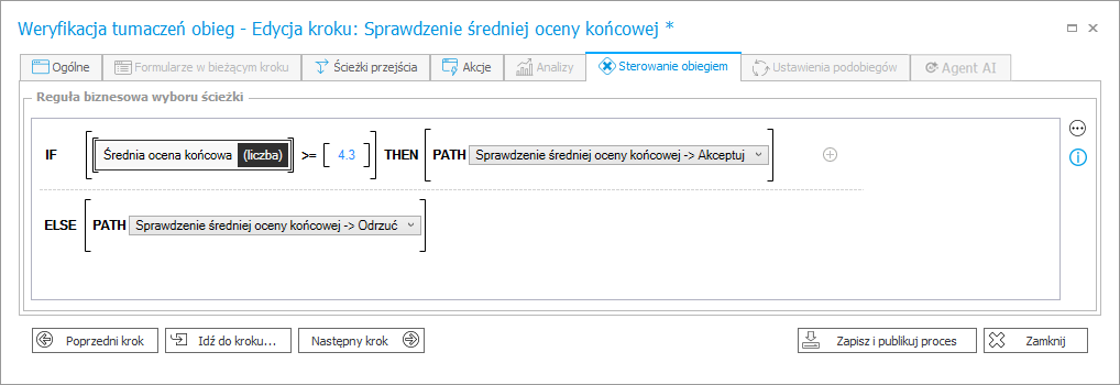 Reguła sterowania