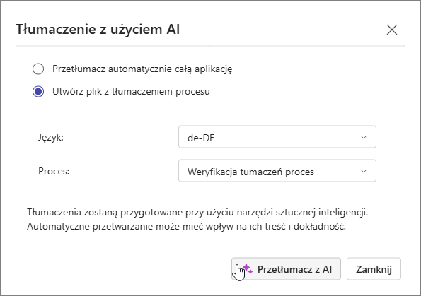 Tłumaczenia AI